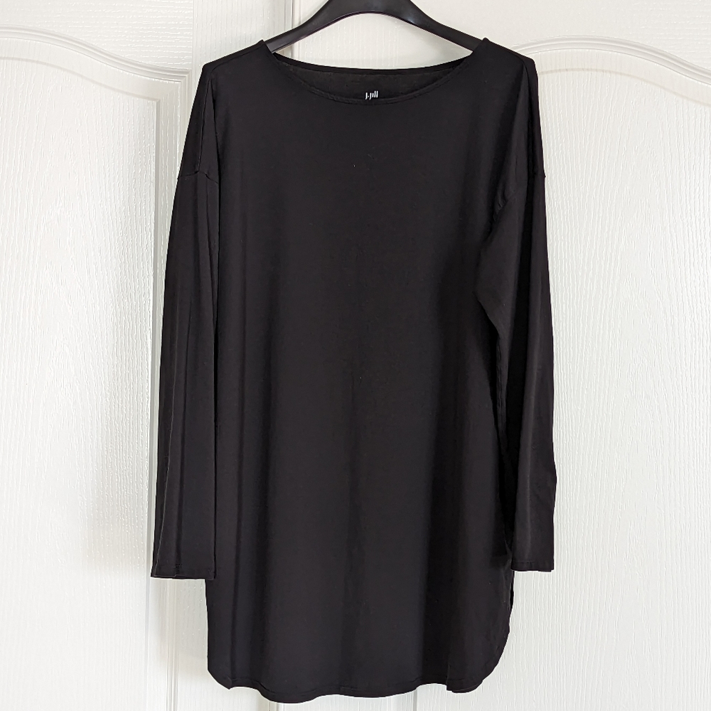 J. Jill black Luxe Supima Tunic **Large Tall size**
